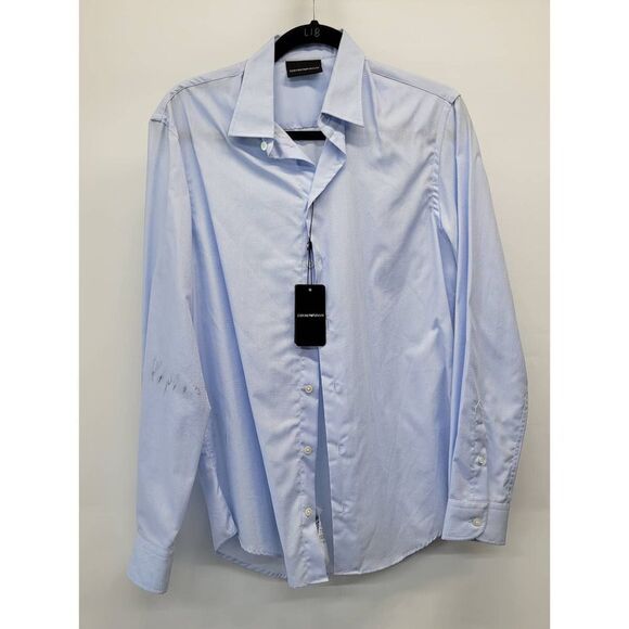 Emporio Armani Textured Button Down Long sleeve - Picture 1 of 9